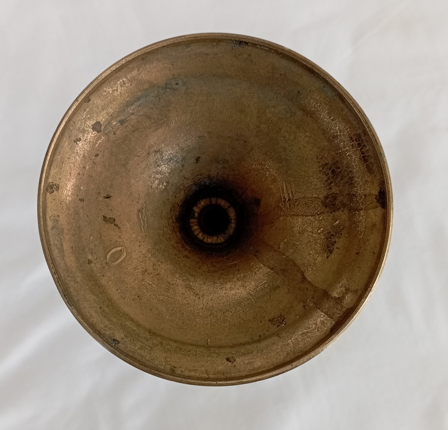 Antique Biedermeier Brass Candlestick