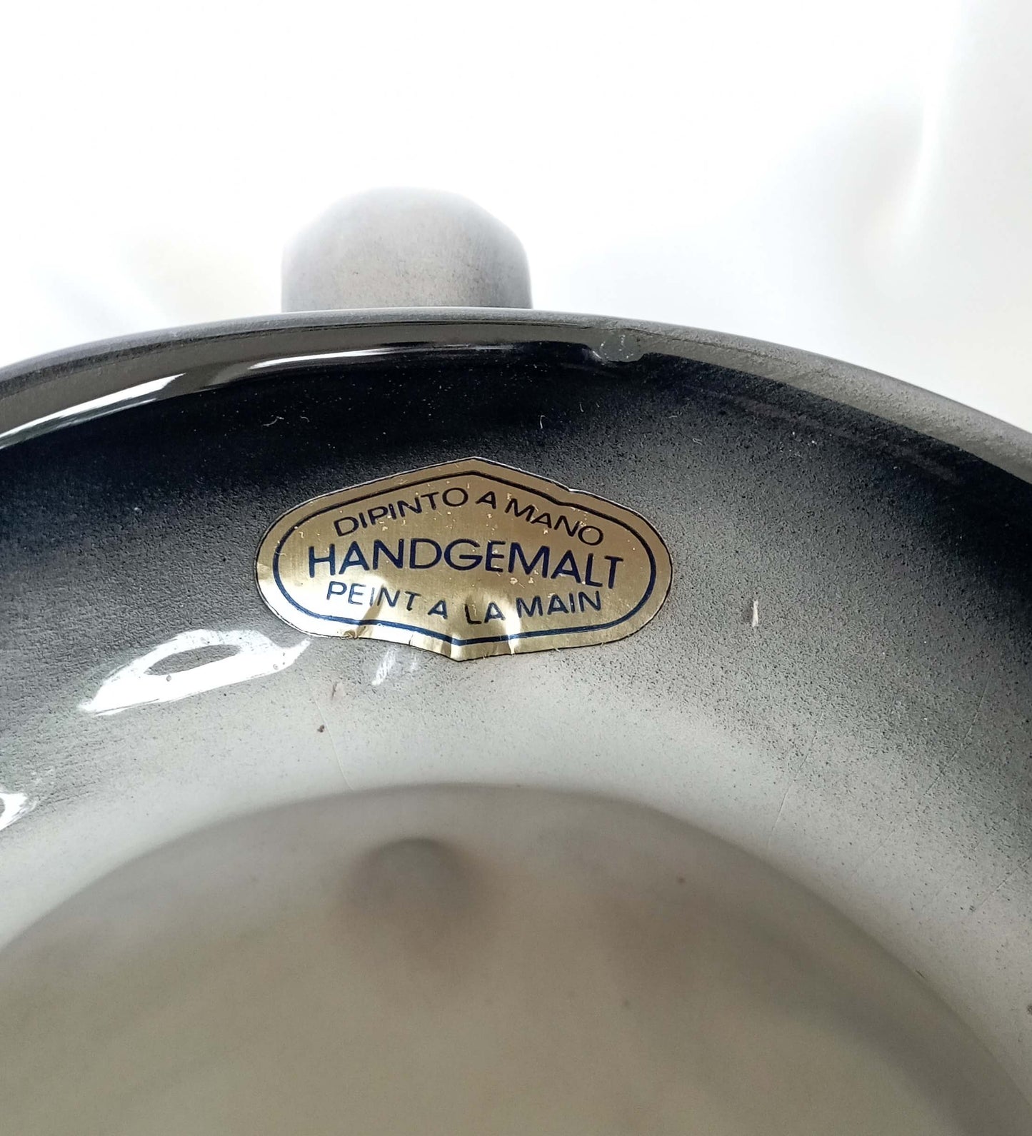 Boccalino - 5 Piece Wine Jug Set - All pieces are Hand-Painted, The Jewel of Ticino Tradition