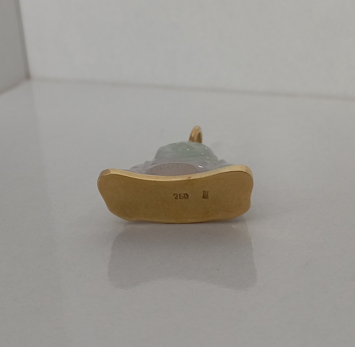 Chinese Vintage Buddha on a solid 18k Gold plate