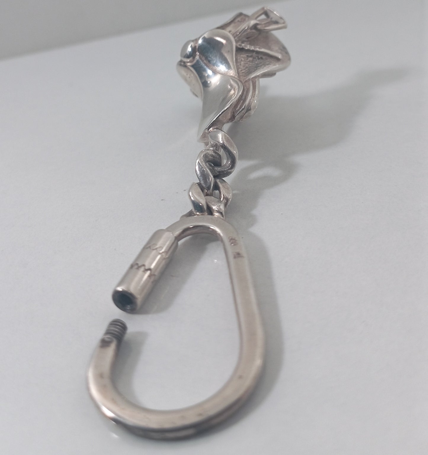 Real Silver Horse Saddle Key Ring from the 1960s