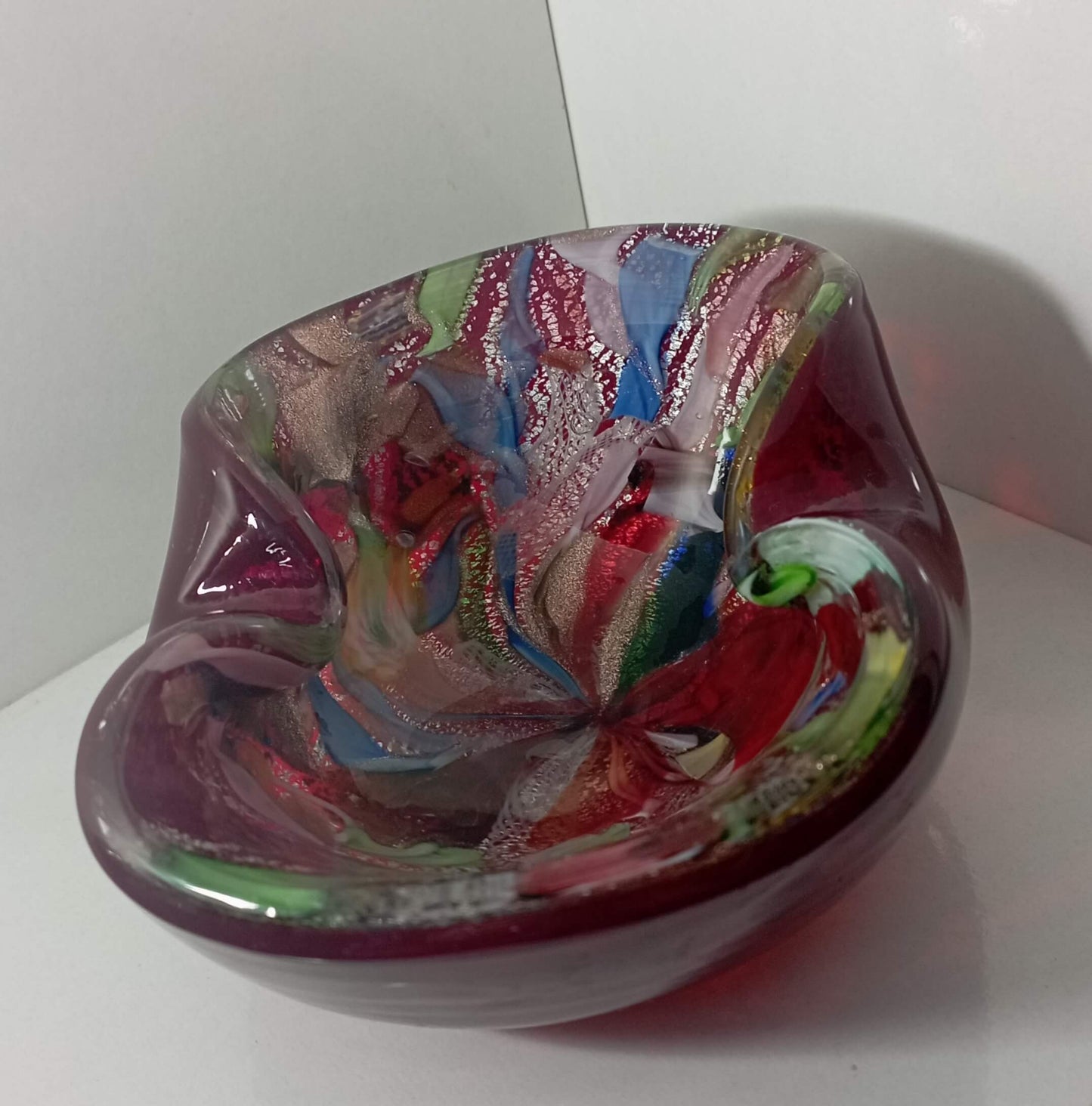 Vintage Murano Glass Bowl from the 1950s - Decorative Bowl for Collectors