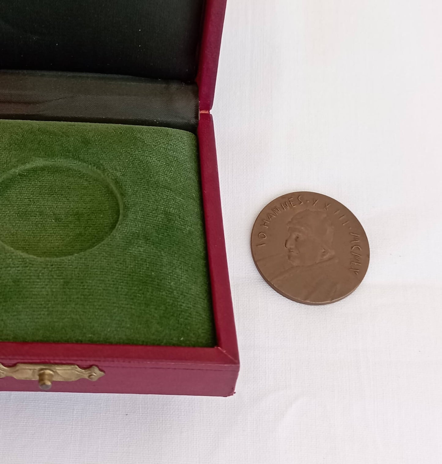 Medalla de Bronce Oficial del Vaticano Papa Juan XXIII 1960 Juegos Olímpicos de Roma