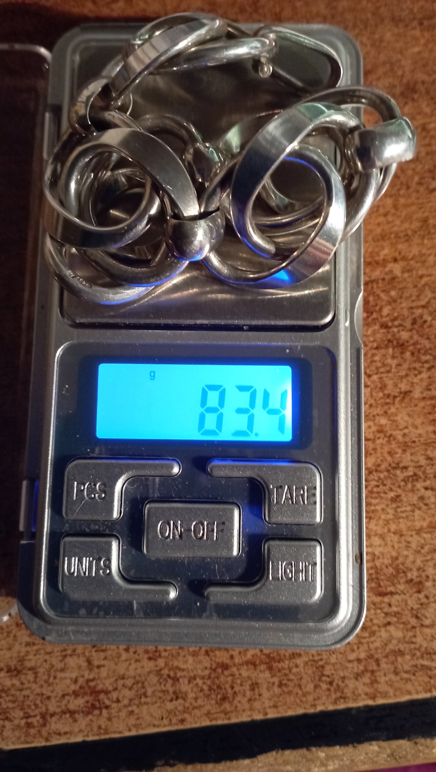 Solid, very heavy Vintage bracelet made from 925 sterling Silver from the early 1970s