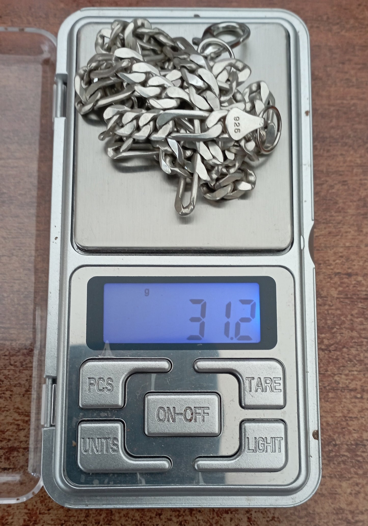 Sterling Silver Figaro Necklace from the 1990s