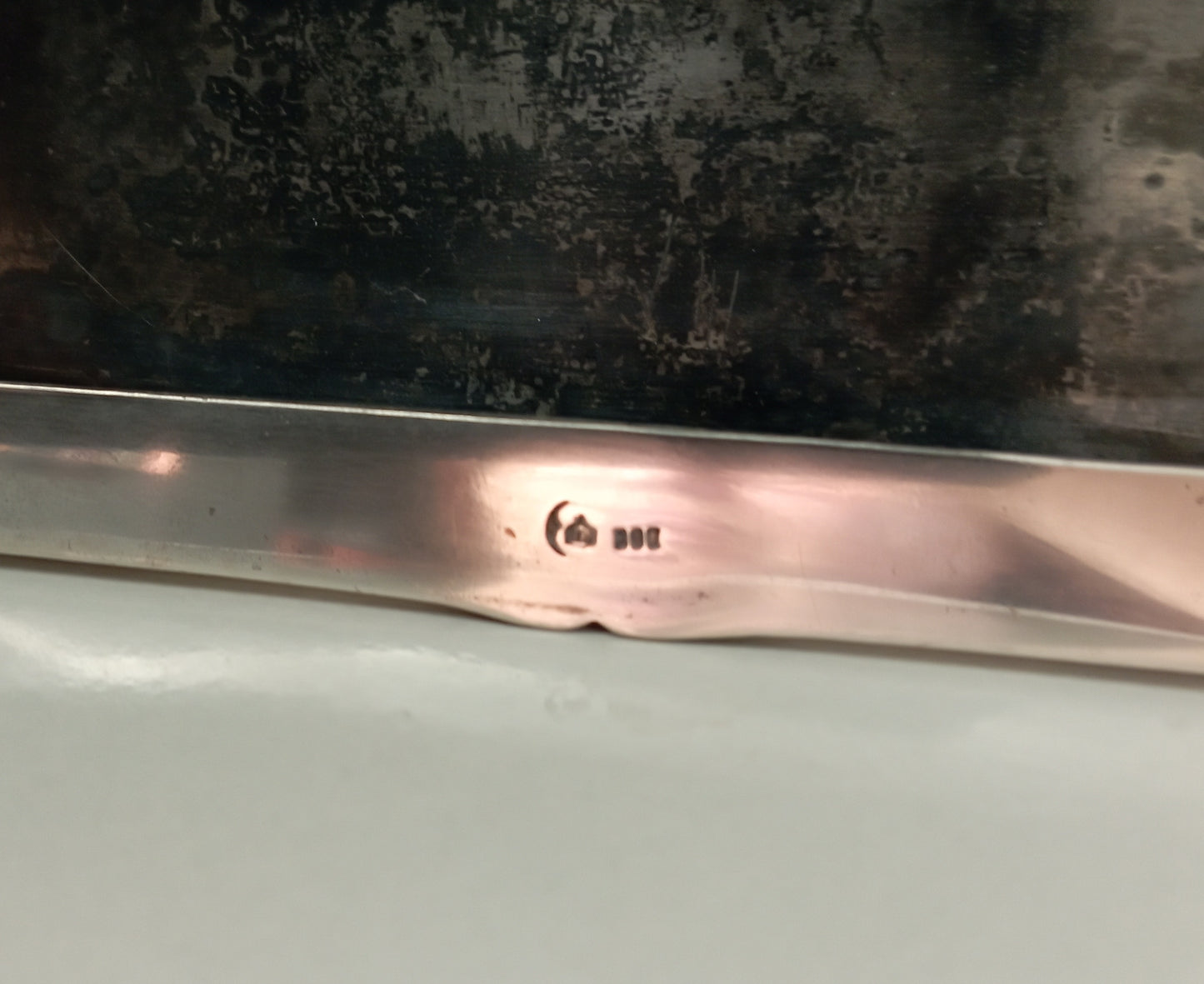 Étui à lunettes en argent antique