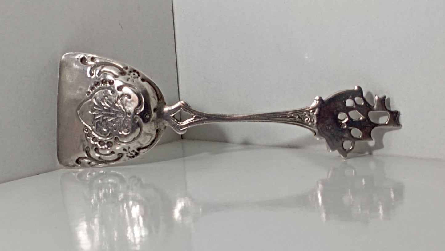Antique Silver Sugar Spoon - Art Nouveau Sugar Scoop ca. 1900